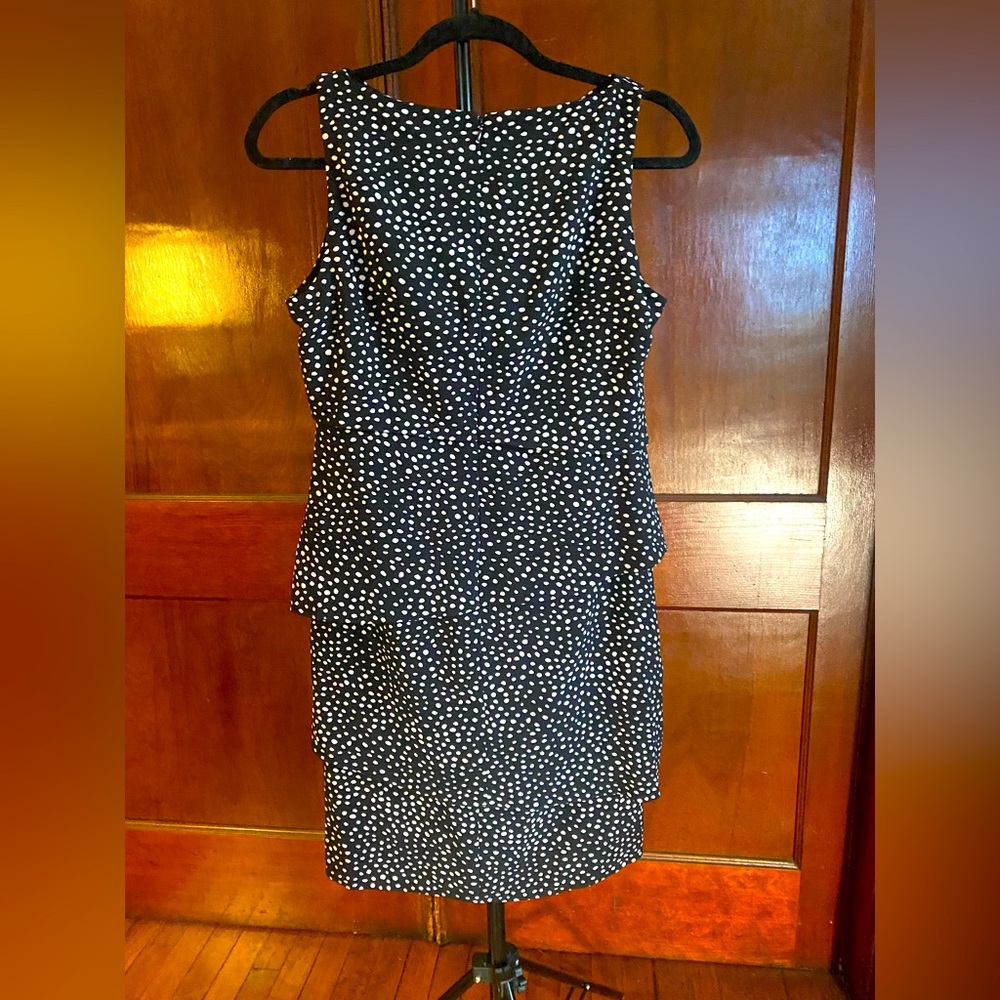 Black and white, dotted dress, size 8